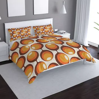 Povlečení Sablio Povlečení Karamelové kruhy - 140x220 / 90x70