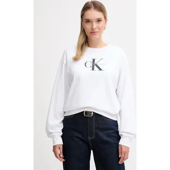 Dámská mikina Mikina Calvin Klein Jeans LV047B234G bílá 00X, vel. XXS