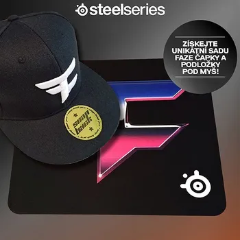 SteelSeries Faze Bundle - Podložka + Kšiltovka