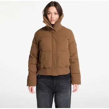 Dámská móda Vesta Desigual Ronni Padded Bomber Jacket Brown XS