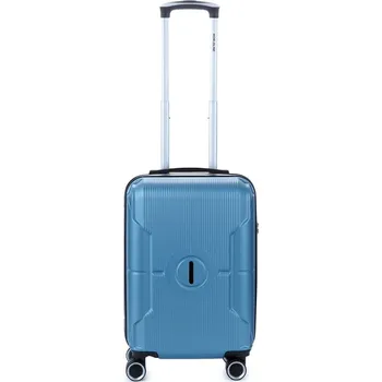 Malý cestovní kufr na kolečkách 635A modrá světle
