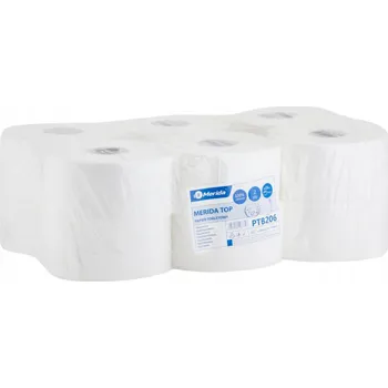 Toaletní papír Toaletní papír TOP bílý, průměr 19 cm, délka 120 m Merida PTB206