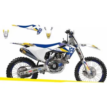 Osvětlení pro motocykl BLACKBIRD sada samolepek (dýhy) HUSQVARNA TE/TC 00 DREAM 3 barva světle modrá žlutá bílá (BLACKBIRD sada samolepek (dýhy) HUSQVARNA TE/TC 00 DREAM 3 barva světle modrá žlutá bílá)