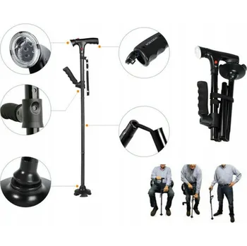 Zabezpečení domácnosti HŮL PRO SENIORY S 5-TI STUPŇOVÝM NASTAVENÍM VÝŠKY A LED SVÍTILNOU