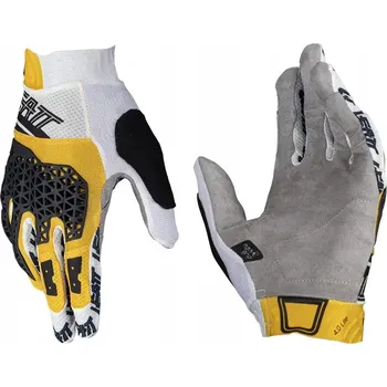 Cyklistické rukavice LEATT CYKLISTICKÉ RUKAVICE MTB 4.0 LITE GLOVE GOLD, BÍLO/ZLATÁ/ČERNÁ