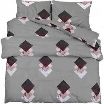 Povlečení Sada povlečení, šedá, 155x220 cm, bavlna