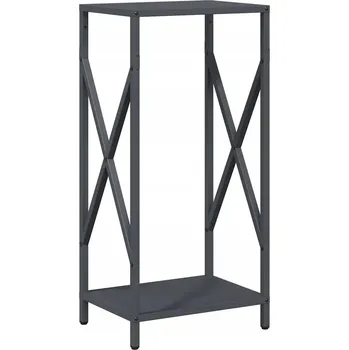 Stojan na palivové dřevo, antracitový, 34 x 25 x 70 cm