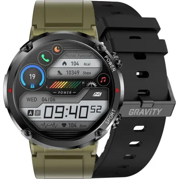 Chytré hodinky SMARTWATCH Pánské GRAVITY GT21-1 TOOTH CALL, DODATEČNÝ PÁSEK (sg025a) Barva (Varianta): tay-51398-uniw