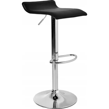 Barová židle EHokery černá Barová Židle 85 cm umělá kůže