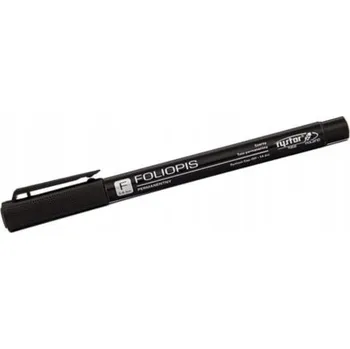 UM193.50 Voděodolný popisovač, tloušťka 0,6 mm, černý RYSTOR