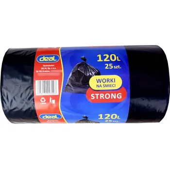 Pytle na odpadky Univerzální pytle na odpad Deal Pytle na odpad 120 l 25 ks