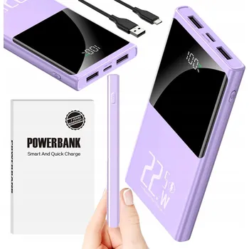 Powerbanka Powerbanka 10000 mAh fialová
