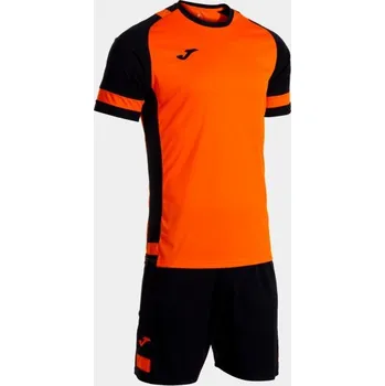 Chlapecké tričko Pánská/Chlapecká sportovní souprava JOMA LIDER SET ORANGE BLACK Velikost: L, Barva: ORANGE-BLACK