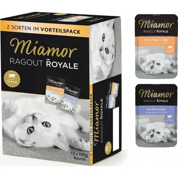 Krmivo pro kočku Mokré krmivo pro kočky Miamor 12 ks