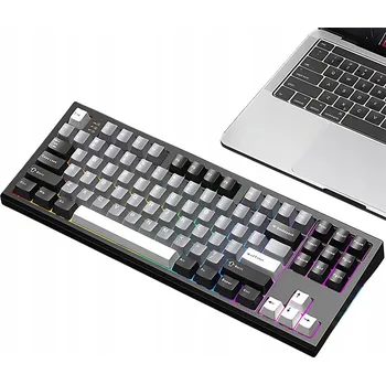 Klávesnice MECHANICKÁ KLÁVESNICE S87 WIND SPIRIT DRÁTOVÁ BLUETOOTH 2,4 GHZ ČERNÁ