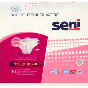 Seni Super Quatro dospělé pleny velikost XL 10 kusů