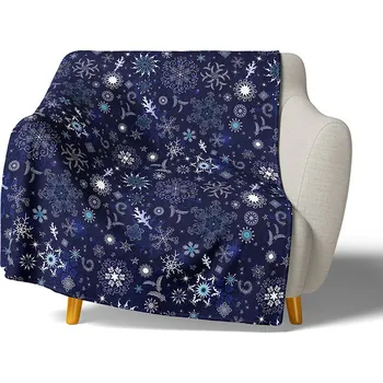 deka TipTrade Mikroplyšová deka Ledové Vločky 150 x 200 cm