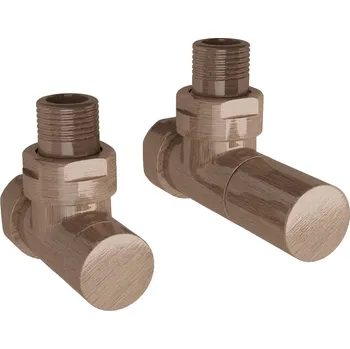 Ventil Zehnder Ventil Zehnder rohový, šroubení pro zpátečku 1/2", Set 35, kartáčovaný bronz, Z-839550 Z-839550