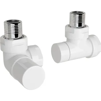 Ventil Zehnder Ventil Zehnder úhlový rohový, rohové šroubení pro zpátečku 1/2", Set I, bílá, Z-838991 Z-838991