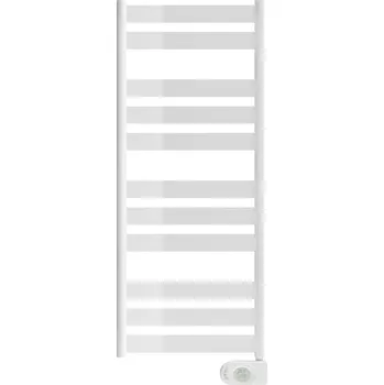 Radiátor Zehnder Radiátor Zehnder Zeta 127,4x50 cm, elektrický, s topnou tyčí Musa Eco 500 W, RAL 9016 bílá, ZETE-120-050/MQ ZETE-120-050/MQ