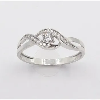 Prsten Zlatý prsten se zirkony