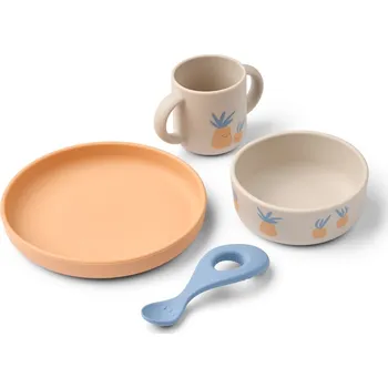 Sada nádobí LIEWOOD Dětská jídelní sada nádobí Vivi Pufferfish
