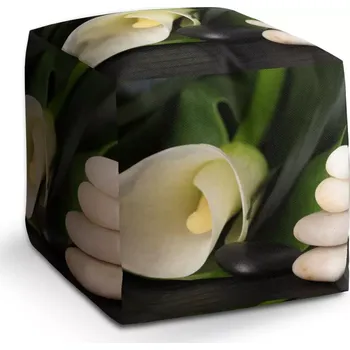 Taburet Sablio Taburet Cube Kala: 40x40x40 cm