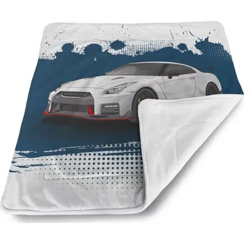 deka Sablio Deka pro miminko Nissan GTR 35 Modrý - 80x100 cm