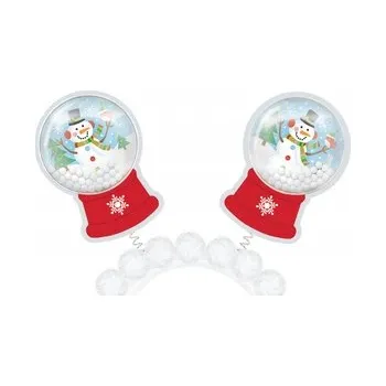 Čelenka Čelenka SNĚHOVÉ KOULE sněhulák, ozdobná čelenka do vlasů