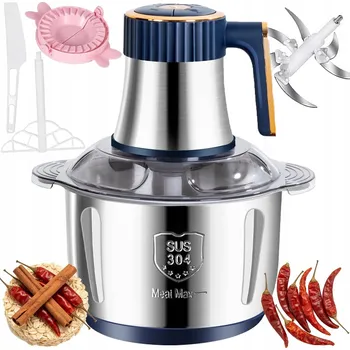 Kuchyňský robot SEKÁČEK POTRAVIN KUCHYŇSKÝ ROBOT NA ZELENINY ELEKTRICKÝ NA MASO A OVOCE KRÁJEČ 500 W