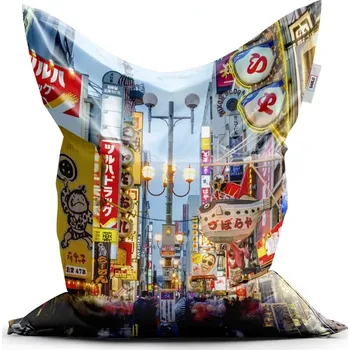 Sedací pytel Sablio Sedací vak Classic Noční ulička - 150x100 cm