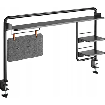 Psací stůl Obdélníkový psací stůl ergo office 126 x 18 x 64 cm černý