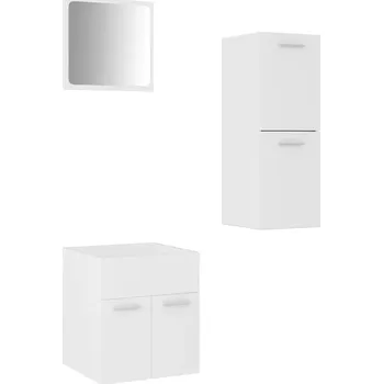 Koupelnový nábytek Sestava koupelnového nábytku White Elegance - zrcadla, skříňka, nízká skříňka
