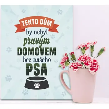 Plechová cedule Sablio Tento dům