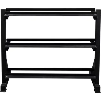 StrongGear Beast Třípatrový stojan na jednoruční činky - Váha: 33 kg, Délka: 52,2 cm