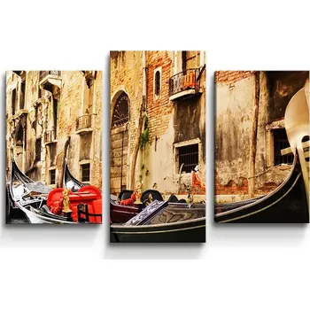 Obraz Sablio Obraz - 3-dílný Benátky 2 - 75x50 cm