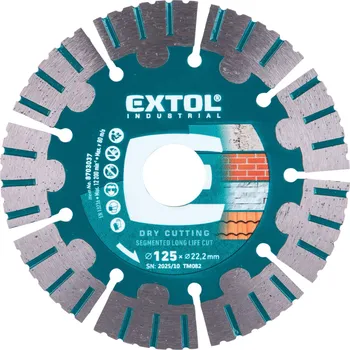 Řezný kotouč EXTOL INDUSTRIAL kotouč diamantový řezný segmentový Long Life Cut, suché řezání, O 125x22,2x1,9mm
