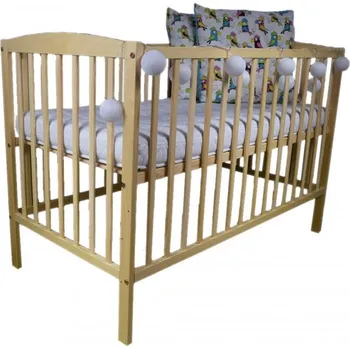 Dětská postýlka Dětská dřevěná postýlka masiv borovice Alenka 120x60 cm