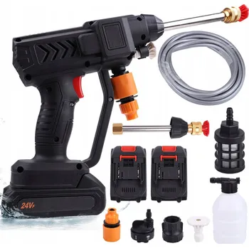 Vysokotlaký čistič 6 v 1 AKUMULÁTOROVÁ TLAKOVÁ MYČKA BEZ KABELU 150 Bar + 20000 mAh BATERIE