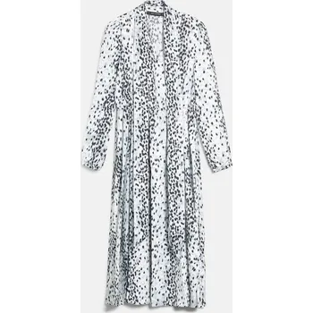 Dámské šaty ŠATY KARL LAGERFELD SNOW LEO DRESS AOP KARL SNOW LEOPARD