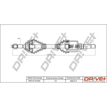Poloosa kola Hnací hřídel Dr!ve+ DP2110.10.0184
