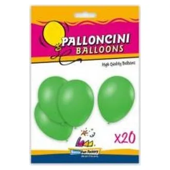 Balónek Balony lateksowe zielone 26cm 20szt