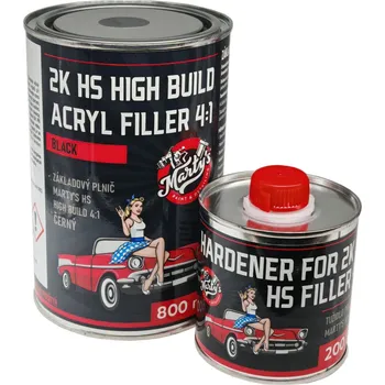 Tmel Marty´s Hi-Build Plnič 4:1 800ml + 200ml tužidla - černý