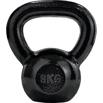 Litinový kettlebell 8 kg černý