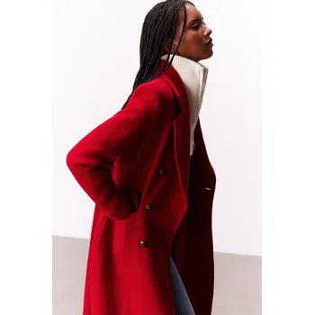 Dámský kabát Vlněný kabát Answear.LAB WA24.KPD001 červená 33X, vel. S