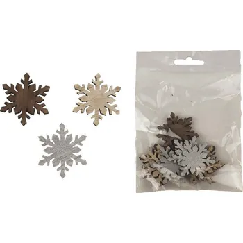 Vánoční dekorace Dekorační vločky, 12 ks D4691