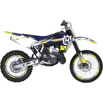 Osvětlení pro motocykl BLACKBIRD sada samolepek (dýhy) HUSQVARNA CR 125 06-08, WR 250/300 06-13 DREAM 5 barva žlutá světle modrý bílá (BLACKBIRD sada samolepek (dýhy) HUSQVARNA CR 125 06-08, WR 250/300 06-13 DREAM 5 barva žlutá světle modrý bílá)