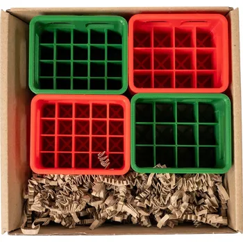 Úložný box Košík na baterie, kapacita 64 ks