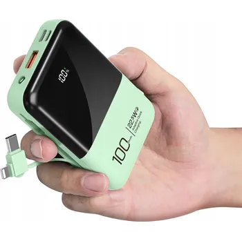 Powerbanka MINI POWER BANKA 10000mAh KAPESNÍ NABÍJEČKA 22.5W USB USB-C LIGHTNING PD QC