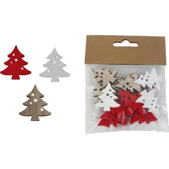 Vánoční dekorace Dekorační stromeček, 18 ks D7326